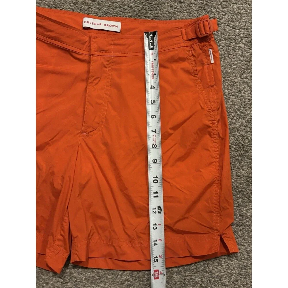 Orlebar Brown OB Classic Bulldog Swim Shorts Trunks Orange Lined Summer Men’s 31
